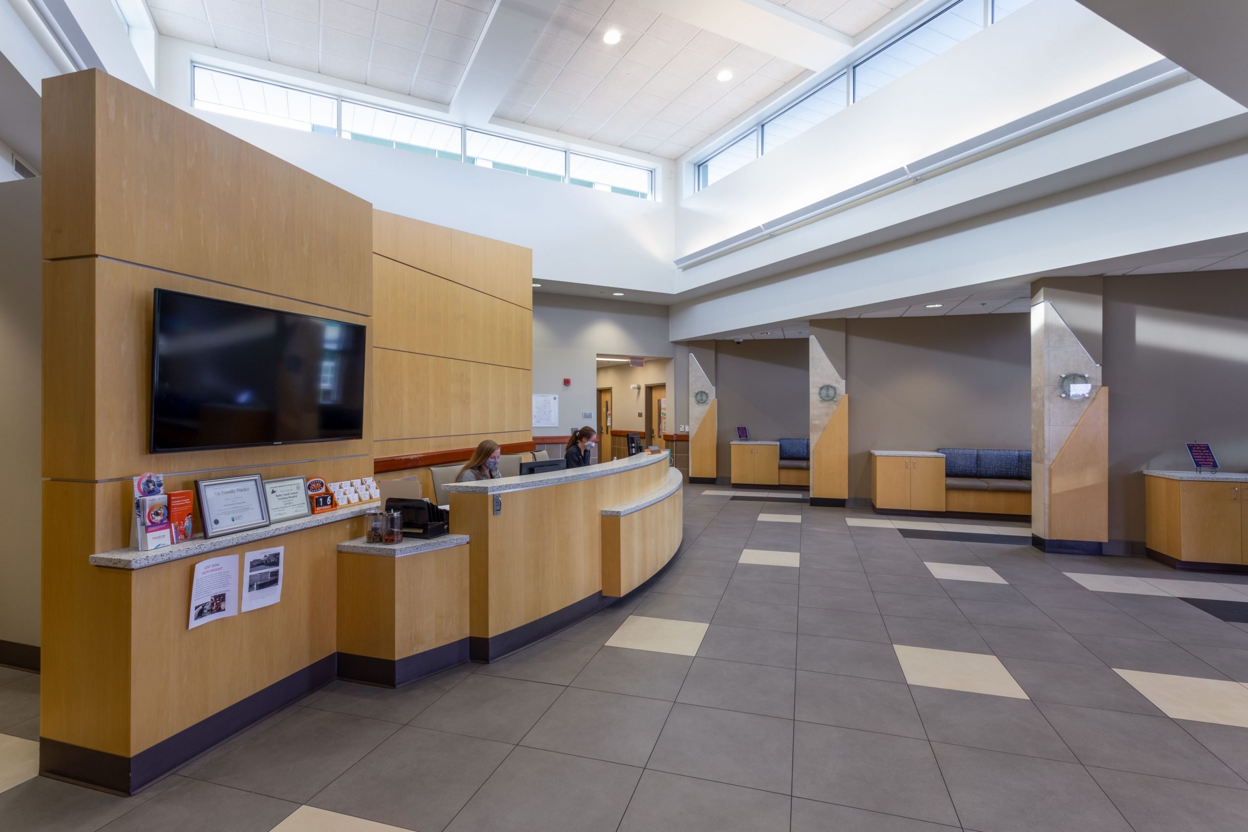Auburn University Veterinary Clinic Admission and Client Waiting Area