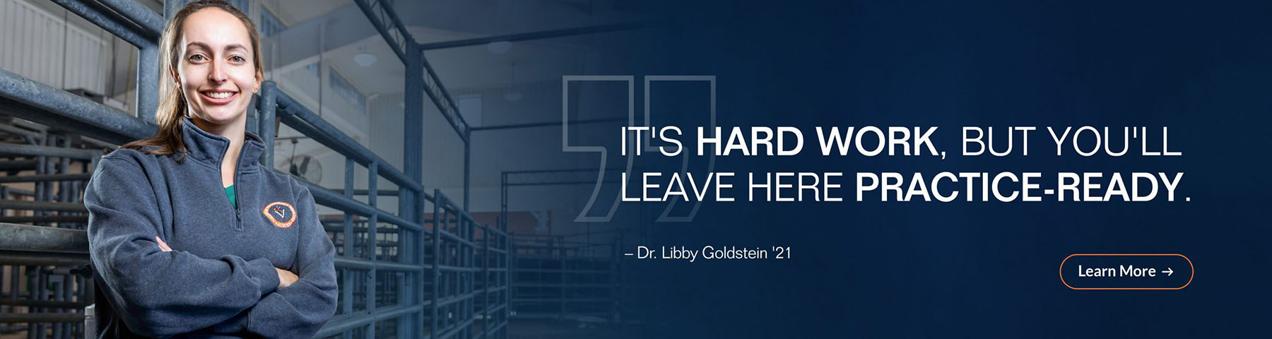 It's hard work but you'll leave here practice ready. Libby Goldstein