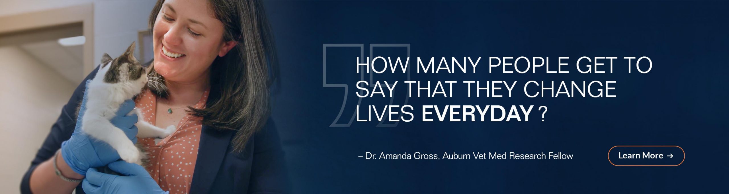 How many people get to say that they change lives evervyday? Dr. Amanda Gross