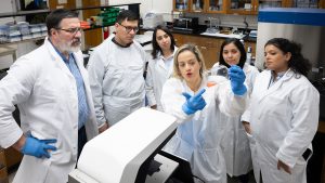 Dr. Criado and team in the lab