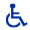 Handicapped parking symbol