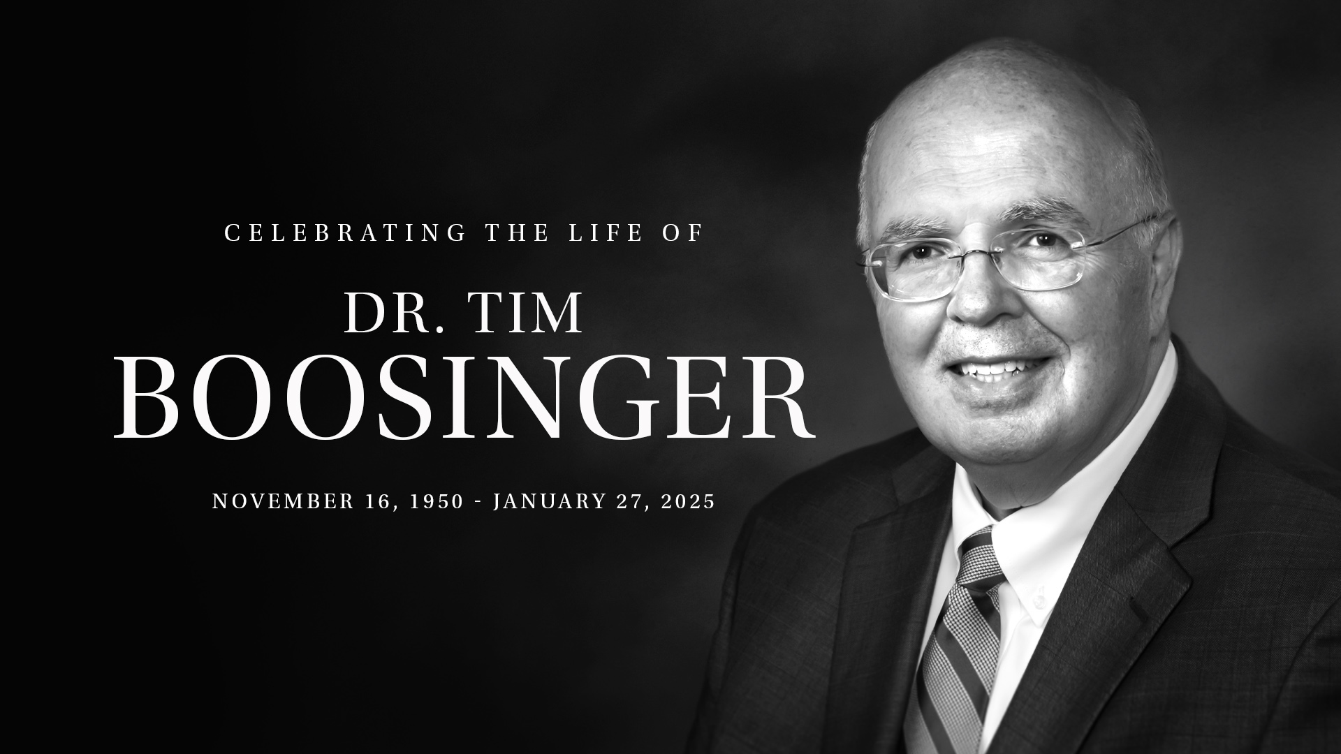 Dr. Timothy R. Boosinger