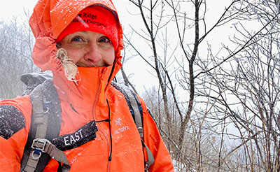 Women in parka