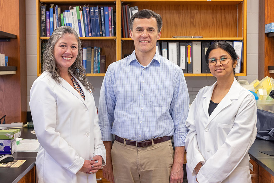 Drs. Amanda Gross and Doug Martin, and Ph.D. candidate Jyoti Yadav