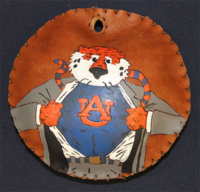 Lure with Aubie painted on it