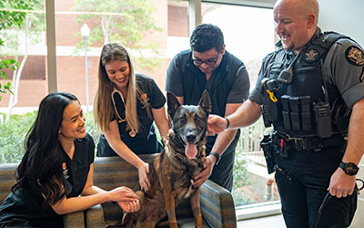 Dredd and his care team