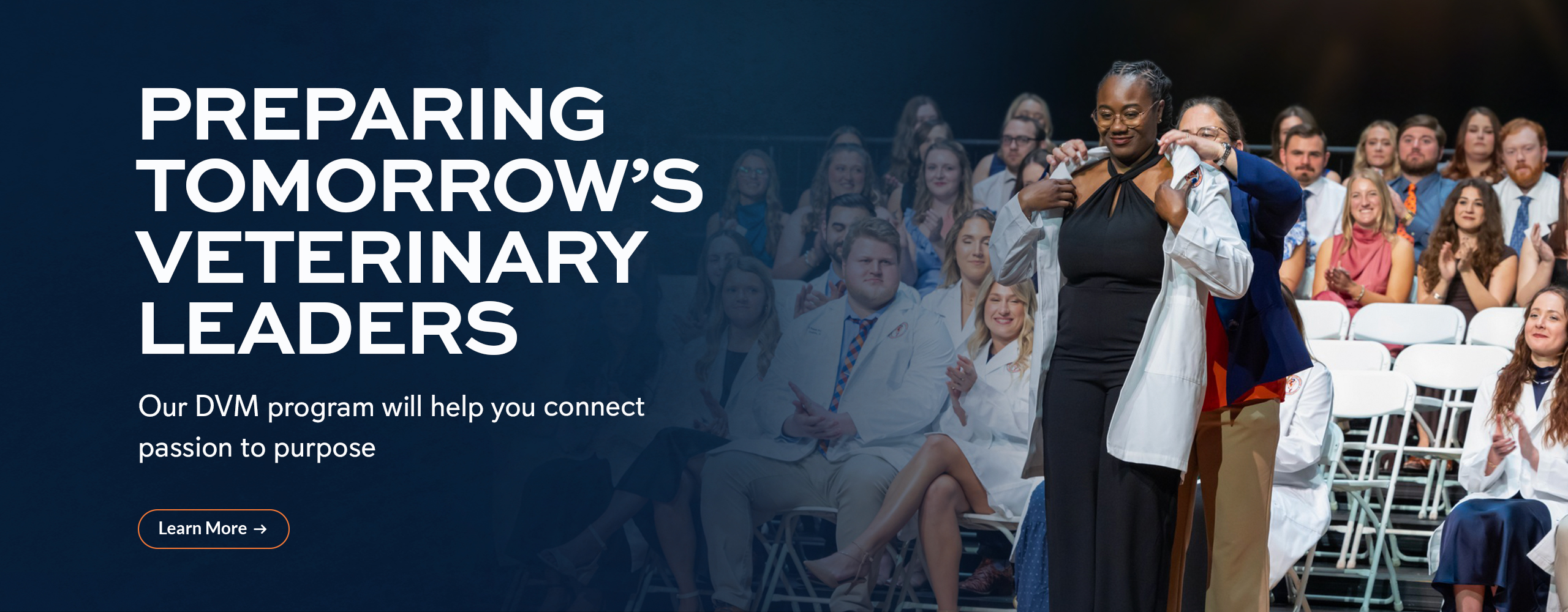 Preparing tomorrow’s veterinary leaders: Our DVM program will help you connect passion to purpose.