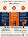 Early Prediction of Explosive Detection Canine Success