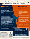 Key Behavioral Indicators for Explosives Detection Canines