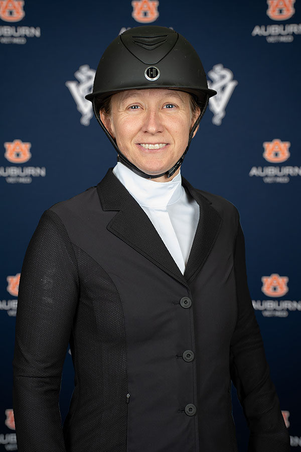 Dr. Towns in equestrian gear