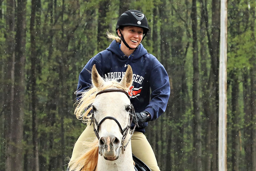 Dr. Towns horseback riding