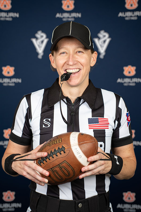 Dr. Towns in referee gear
