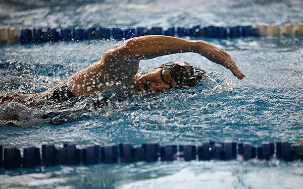 Dr. Townes swimming